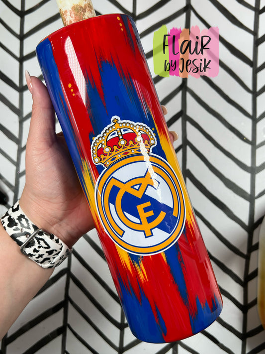 Real Madrid Brush Stroke Tumbler