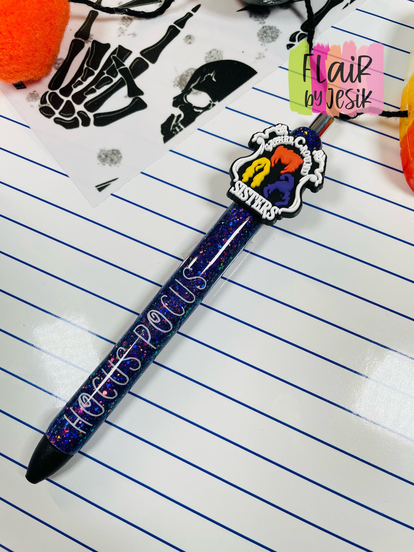 Purple Hocus Pocus Witches Charmed Pen