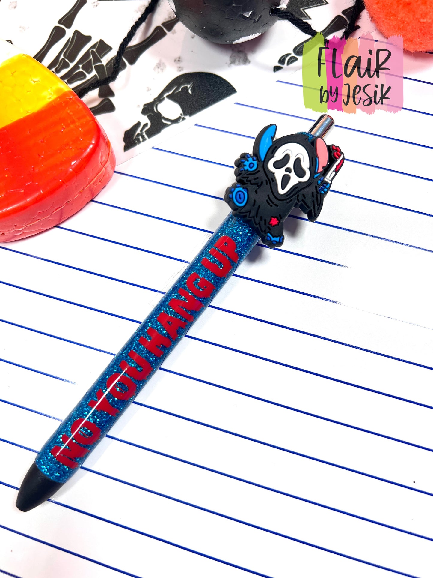 Ghost Face & Stitch Charmed Pen