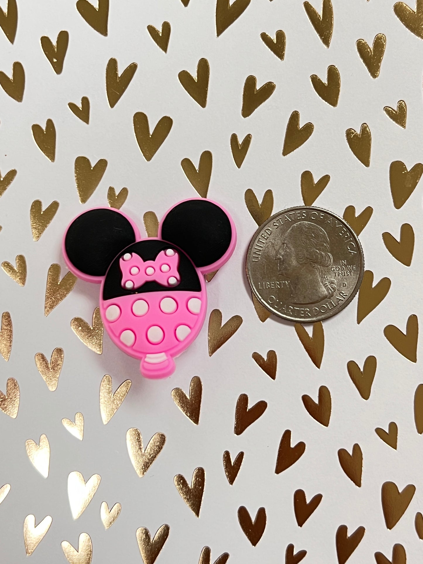 Pink Minnie Mouse Balloon Charmed Pen