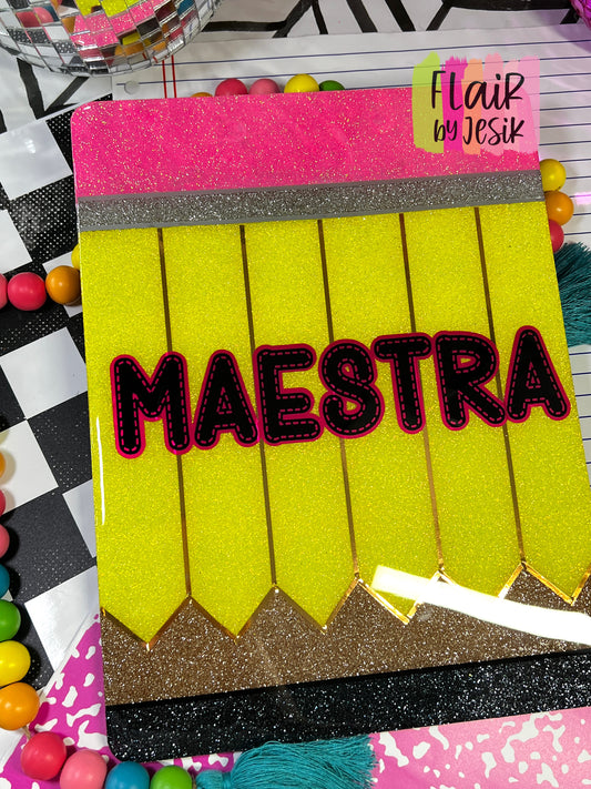 MAESTRA Glittered Clipboard