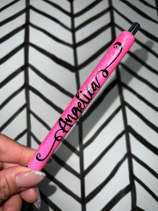 Personalized Glittered Pen